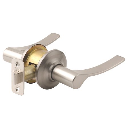 YALE REAL LIVING YH Collection Right Hand Academy Lever Dummy with Flat Round Rose US15 (619) Satin Nickel Finish YR81ACFL619RH